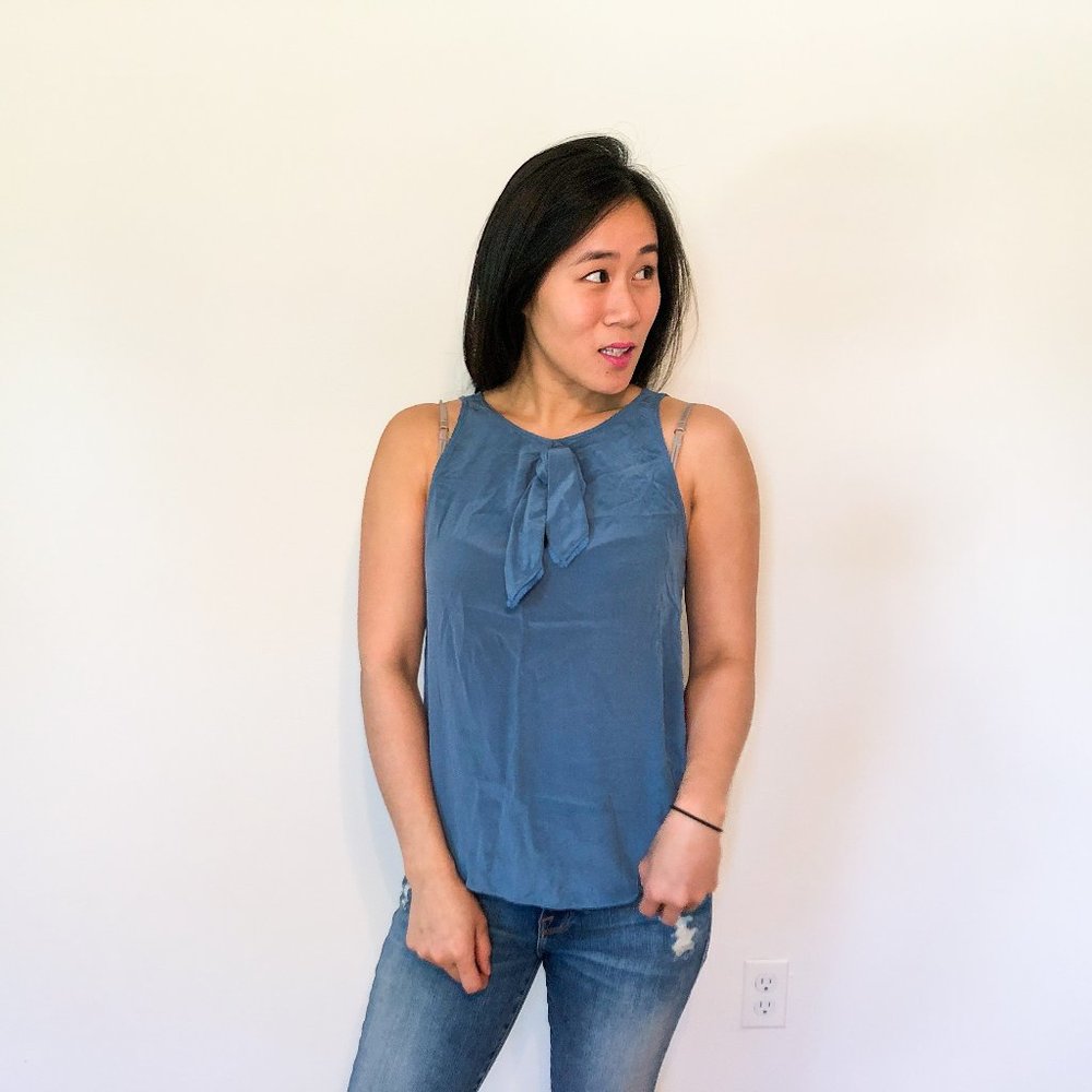 Marc by Marc Jacobs Silk Tied Top S